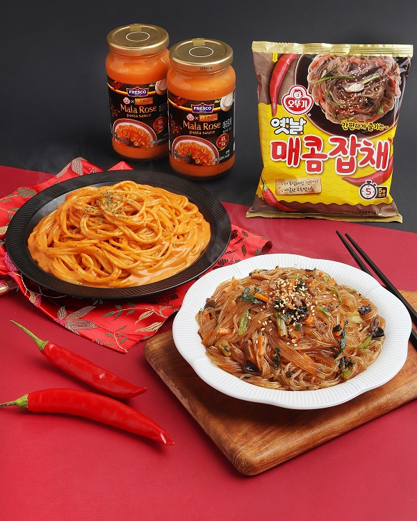 오뚜기, 마라로제 파스타소스·옛날 매콤잡채 롯데마트 단독 출시