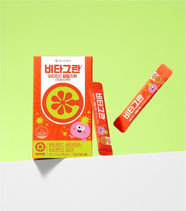 동아제약, ‘비타그란 비타민C 팝핑스틱 샤인머스캣 맛’ 출시