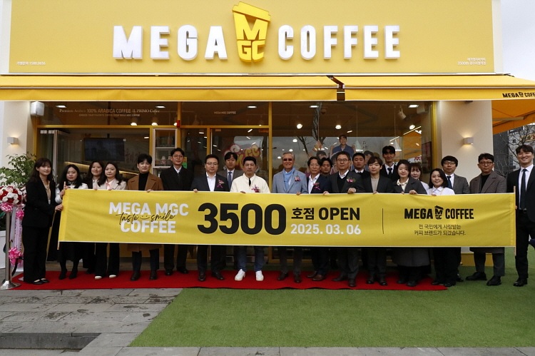 메가MGC커피, 3,500호점 오픈